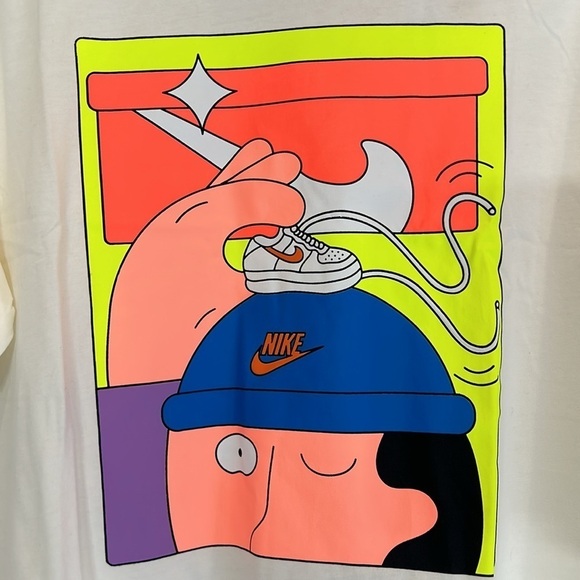 Nike sneaker head, Picasso graphic tee cream short sleeve men’s size XL new - Picture 2 of 4